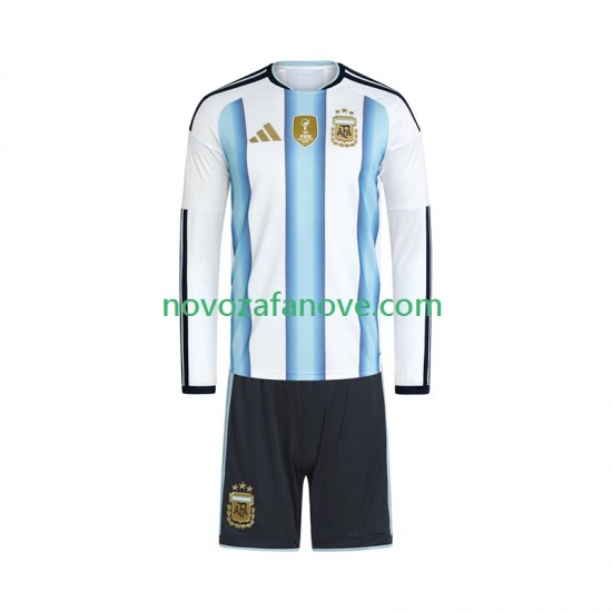 Nogometni Dres Argentina Dječji Domaći Svjetsko prvenstvo 2026 Dugim Rukavima