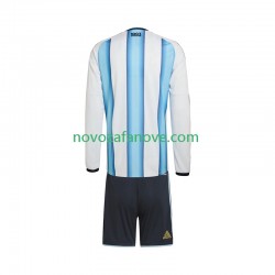 Nogometni Dres Argentina Dječji Domaći Svjetsko prvenstvo 2026 Dugim Rukavima