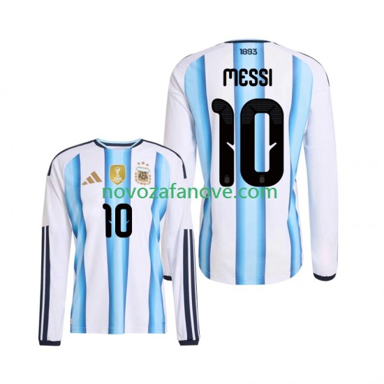 Nogometni Dres Argentina Lionel Messi 10 Muški Domaći Svjetsko prvenstvo 2026 Dugim Rukavima