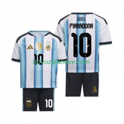 Nogometni Dres Argentina Maradona 10 Dječji Domaći Svjetsko prvenstvo 2026 Kratkih Rukava