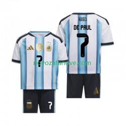 Nogometni Dres Argentina Rodrigo De Paul 7 Dječji Domaći Svjetsko prvenstvo 2026 Kratkih Rukava