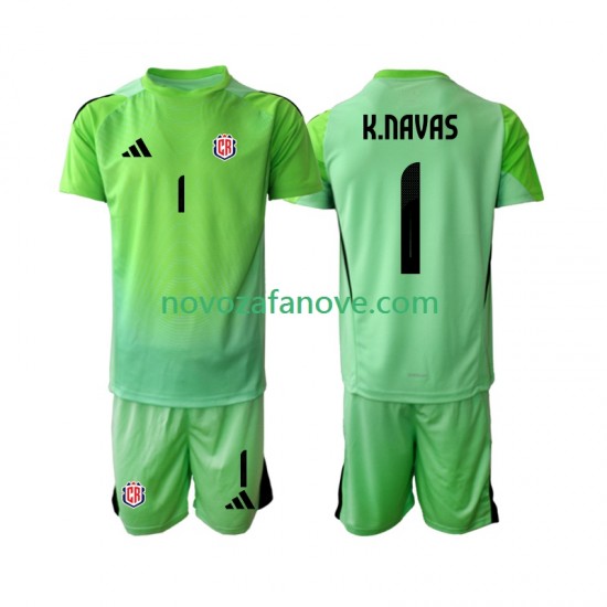 Nogometni Dres Kostarika Keylor Navas 1 Golmanski Dječji Domaći 2025 Kratkih Rukava