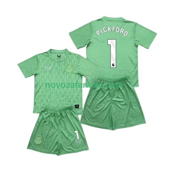 Nogometni Dres Everton Pickford 1 Golmanski Dječji Domaći 2025-2026 Kratkih Rukava