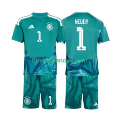 Nogometni Dres Njemačka Manuel Neuer 1 Golmanski Dječji Domaći Svjetsko prvenstvo 2026 Kratkih Rukava