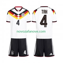 Nogometni Dres Njemačka Jonathan Tah 4 Dječji Domaći Svjetsko prvenstvo 2026 Kratkih Rukava