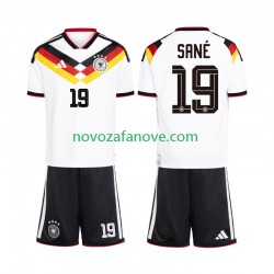 Nogometni Dres Njemačka Leroy Sane 19 Dječji Domaći Svjetsko prvenstvo 2026 Kratkih Rukava