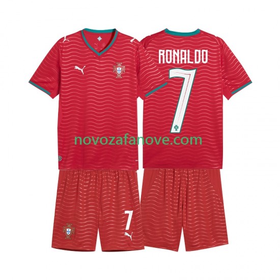 Nogometni Dres Portugal Cristiano Ronaldo 7 Dječji Domaći Svjetsko prvenstvo 2026 Kratkih Rukava