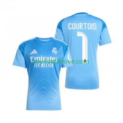 Nogometni Dres Real Madrid Thibaut Courtois 1 Golmanski Muški Domaći 2025-2026 Kratkih Rukava