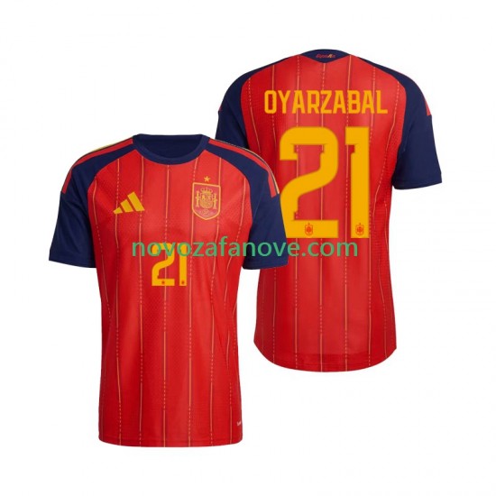 Nogometni Dres Španjolska Mikel Oyarzabal 21 Muški Domaći Svjetsko prvenstvo 2026 Kratkih Rukava