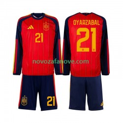 Nogometni Dres Španjolska Mikel Oyarzabal 21 Dječji Domaći Svjetsko prvenstvo 2026 Dugim Rukavima