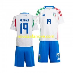 Nogometni Dres Italija Mateo Retegui 19 Dječji Gostujući 2024 Kratkih Rukava