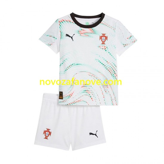 Nogometni Dres Portugal Dječji Gostujući 2025 Kratkih Rukava