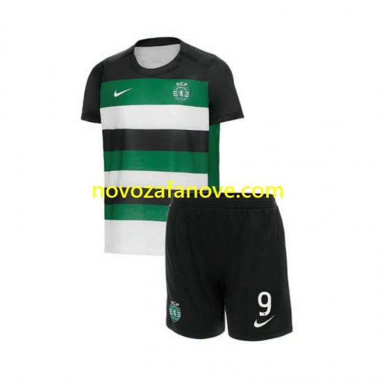 Nogometni Dres Sporting CP Gyokeres 9 Dječji Domaći 2024-2025 Kratkih Rukava