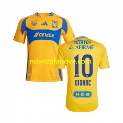 Nogometni Dres Tigres UANL Gignac 10 Muški Domaći 2024-2025 Kratkih Rukava