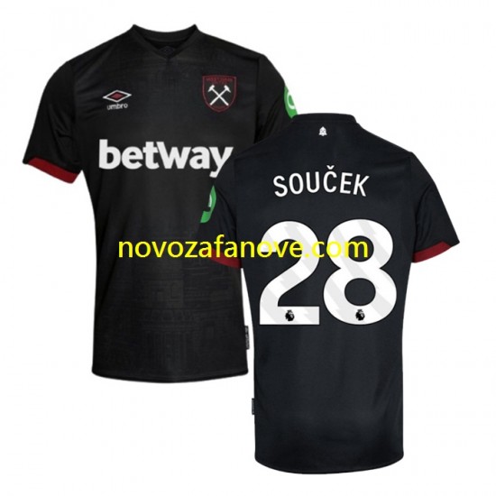Nogometni Dres West Ham United SOUCEK 28 Muški Gostujući 2024-2025 Kratkih Rukava