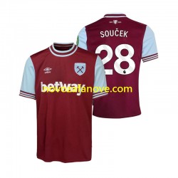 Nogometni Dres West Ham United SOUCEK 28 Muški Domaći 2024-2025 Kratkih Rukava
