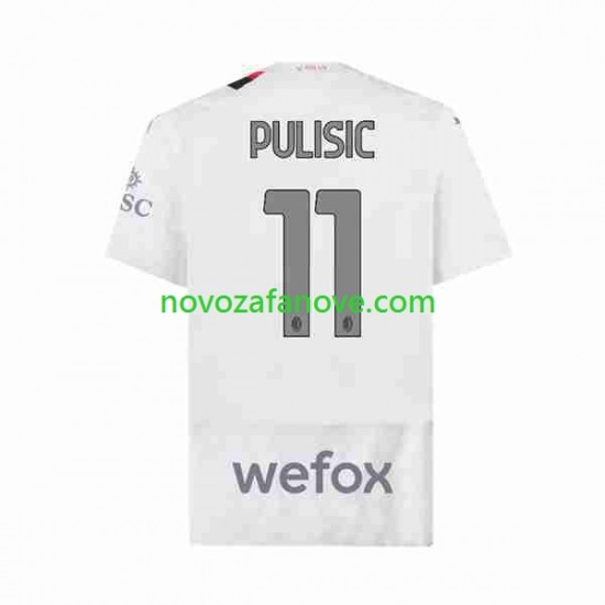 Nogometni Dres AC Milan Christian Pulisic 11 Muški Gostujući 2023-2024 Kratkih Rukava