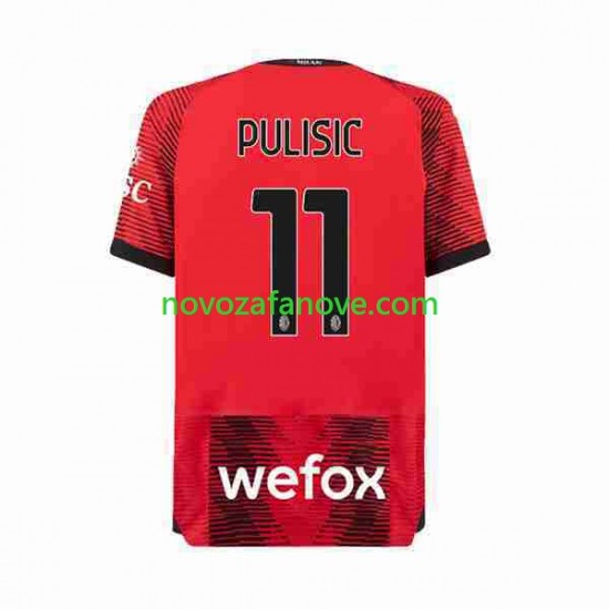 Nogometni Dres AC Milan Christian Pulisic 11 Muški Domaći 2023-2024 Kratkih Rukava