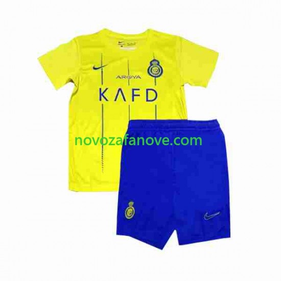Nogometni Dres Al-Nassr Ronaldo 7 Dječji Domaći 2023-2024 Kratkih Rukava