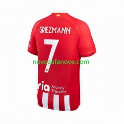Nogometni Dres Atlético Madrid 2 Antoine Griezmann 7 Muški Domaći 2023-2024 Kratkih Rukava