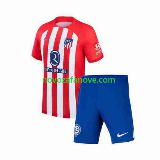Nogometni Dres Atlético Madrid 2 Dječji Domaći 2023-2024 Kratkih Rukava