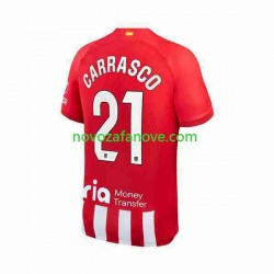 Nogometni Dres Atlético Madrid 2 Yannick Carrasco 21 Muški Domaći 2023-2024 Kratkih Rukava