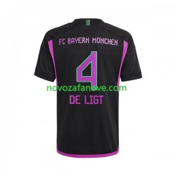 Nogometni Dres FC Bayern München Matthijs de Ligt 4 Muški Gostujući 2023-2024 Kratkih Rukava