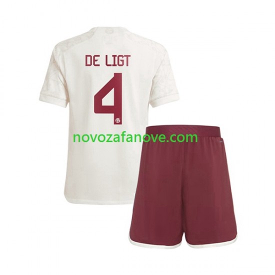 Nogometni Dres FC Bayern München Matthijs de Ligt 4 Dječji Treći 2023-2024 Kratkih Rukava