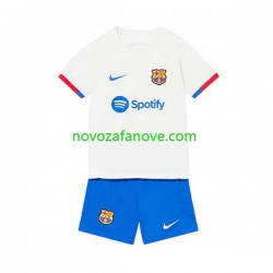 Nogometni Dres FC Barcelona Dječji Gostujući 2023-2024 Kratkih Rukava