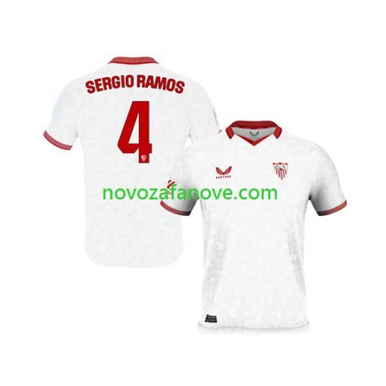 Nogometni Dres Sevilla FC Sergio Ramos 4 Muški Domaći 2023-2024 Kratkih Rukava