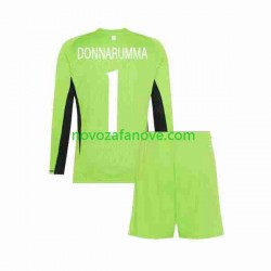 Nogometni Dres Italija Donnarumma 1 Golmanski Dječji Domaći 2023 Dugim Rukavima