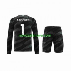 Nogometni Dres Liverpool A.Becker 1 Golmanski Dječji Gostujući 2023-2024 Dugim Rukavima
