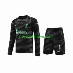 Nogometni Dres Liverpool A.Becker 1 Golmanski Dječji Gostujući 2023-2024 Dugim Rukavima