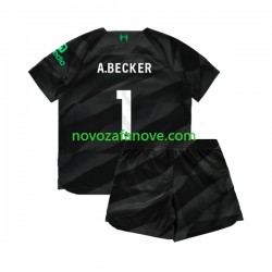 Nogometni Dres Liverpool A.Becker 1 Golmanski Dječji Gostujući 2023-2024 Kratkih Rukava