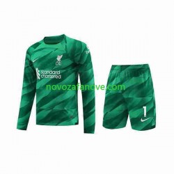 Nogometni Dres Liverpool A.Becker 1 Golmanski Dječji Domaći 2023-2024 Dugim Rukavima