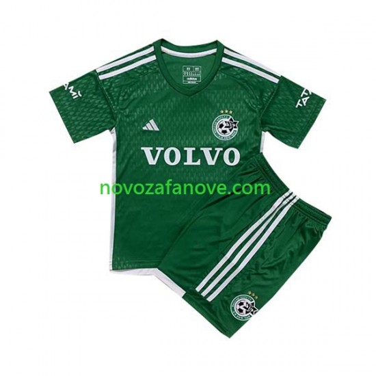 Nogometni Dres Maccabi Haifa Dječji Domaći 2023-2024 Kratkih Rukava