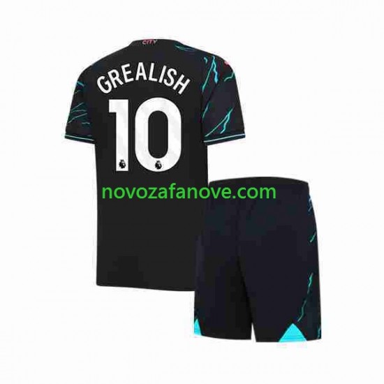 Nogometni Dres Manchester City Jack Grealish 10 Dječji Treći 2023-2024 Kratkih Rukava