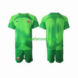 Nogometni Dres Norveška Golmanski Dječji Domaći 2022 Kratkih Rukava