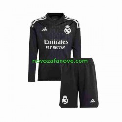 Nogometni Dres Real Madrid Golmanski Dječji Gostujući 2023-2024 Dugim Rukavima
