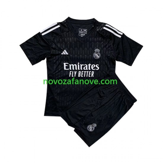 Nogometni Dres Real Madrid Golmanski Dječji Gostujući 2023-2024 Kratkih Rukava