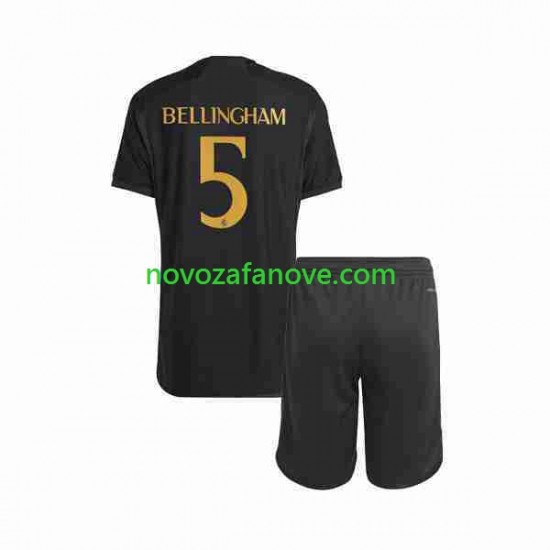 Nogometni Dres Real Madrid Jude Bellingham 5 Dječji Treći 2023-2024 Kratkih Rukava