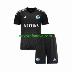 Nogometni Dres Schalke 04 Golmanski Dječji Gostujući 2023-2024 Kratkih Rukava