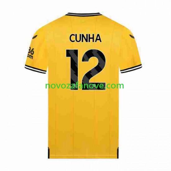 Nogometni Dres Wolverhampton Wanderers CUNHA 12 Muški Domaći 2023-2024 Kratkih Rukava