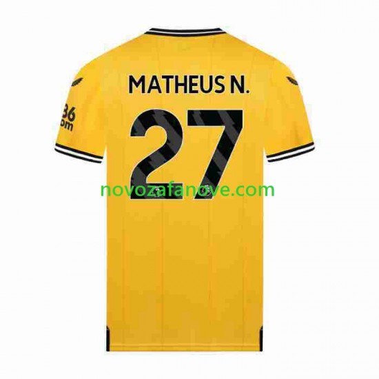 Nogometni Dres Wolverhampton Wanderers Matheus Nunes 27 Muški Domaći 2023-2024 Kratkih Rukava