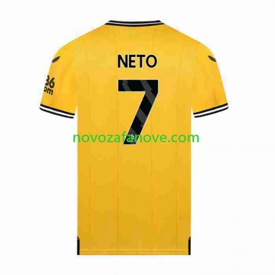 Nogometni Dres Wolverhampton Wanderers NETO 7 Muški Domaći 2023-2024 Kratkih Rukava