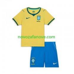 Nogometni Dres Brazil Dječji Domaći Svjetsko prvenstvo 2026 Kratkih Rukava
