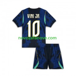 Nogometni Dres Brazil Vinicius Junior 10 Dječji Gostujući Svjetsko prvenstvo 2026 Kratkih Rukava