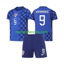 Nogometni Dres Hrvatska Andrej Kramaric 9 Dječji Gostujući Svjetsko prvenstvo 2026 Kratkih Rukava