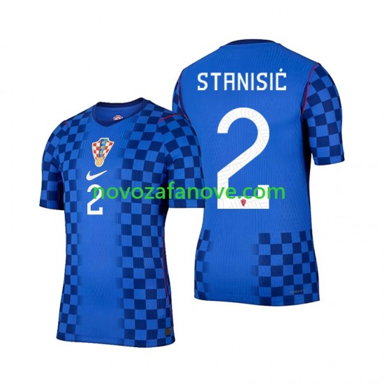 Nogometni Dres Hrvatska Josip Stanisic 2 Muški Gostujući Svjetsko prvenstvo 2026 Kratkih Rukava