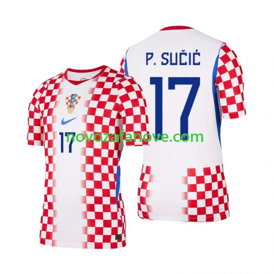 Nogometni Dres Hrvatska Petar Sucic 17 Muški Domaći Svjetsko prvenstvo 2026 Kratkih Rukava